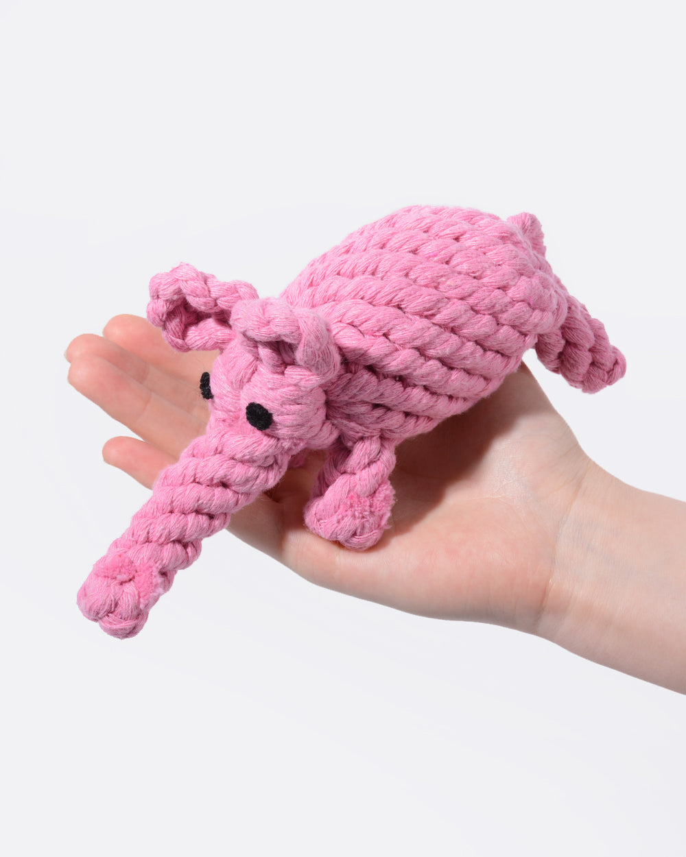 Animal Design Cotton Rope Dog Toy - Elephant