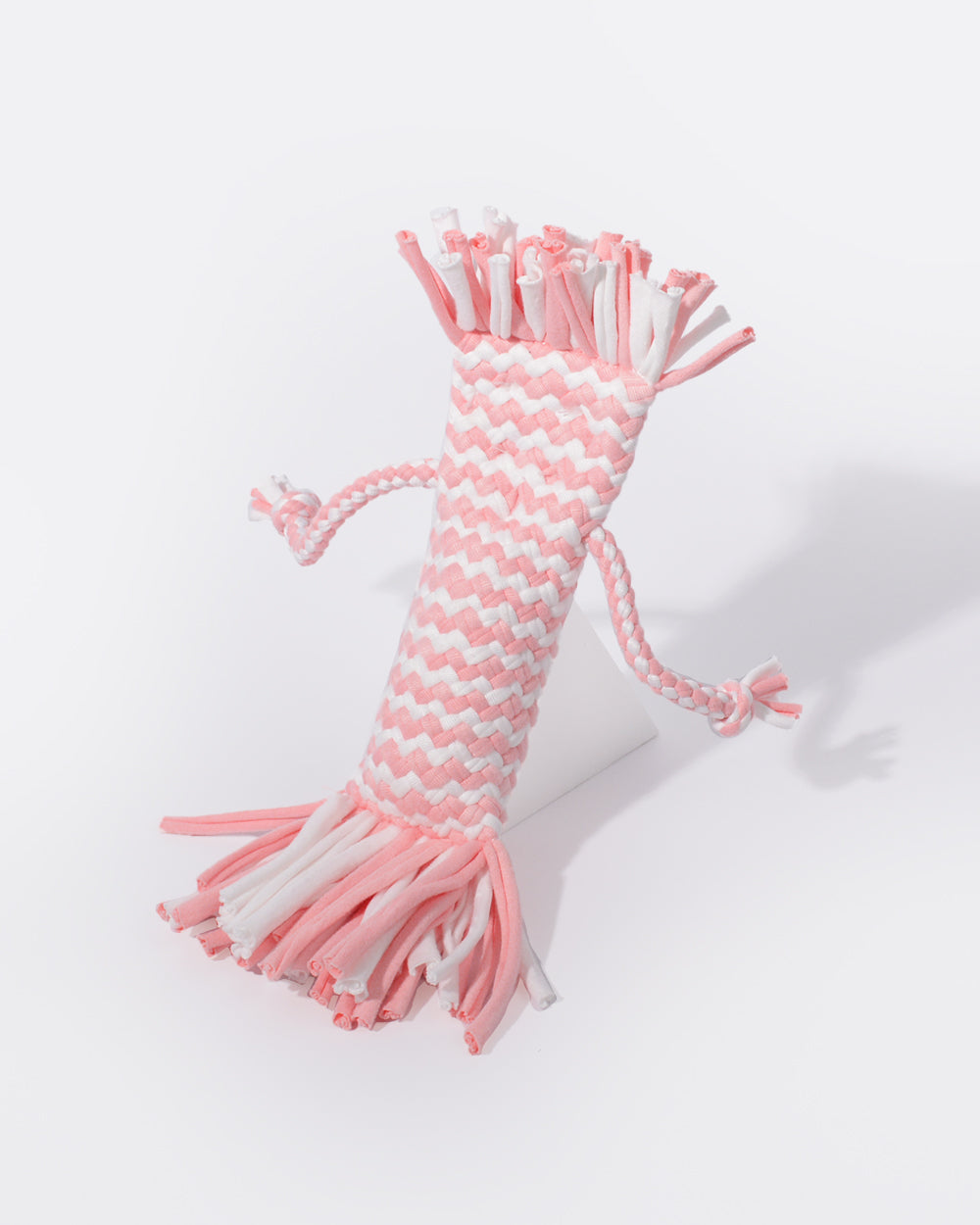 Cartoon Design Squeaky Chew Dog Toy - Pink