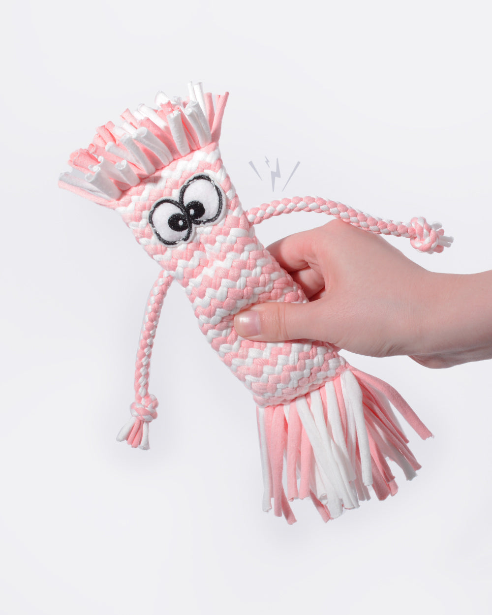Cartoon Design Squeaky Chew Dog Toy - Pink