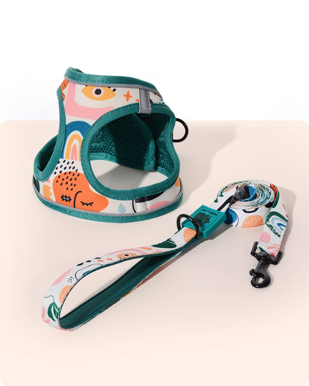 OxyMesh Velcro Step-in Harness and Leash Set - Hawaii