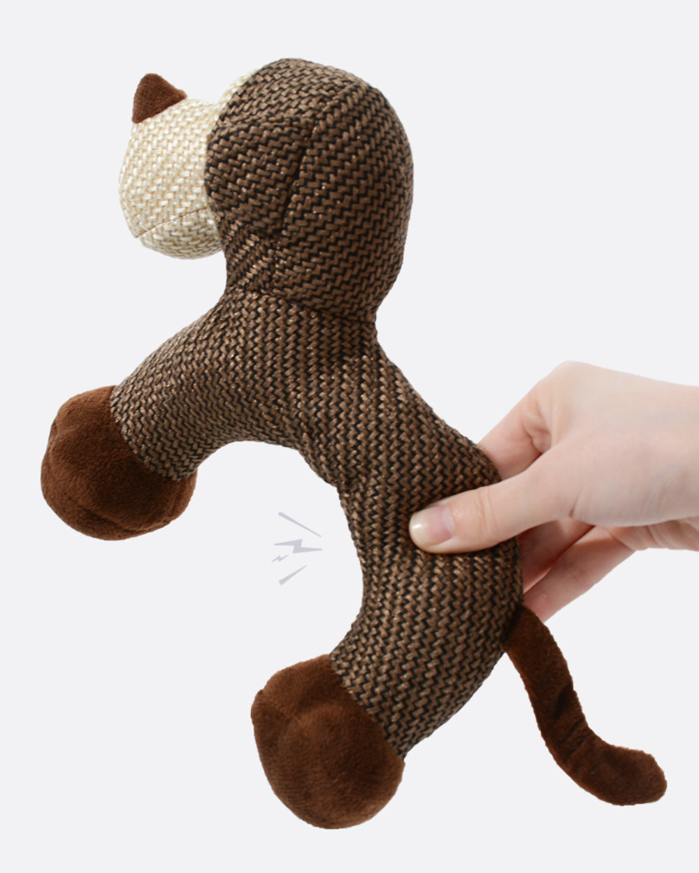 Plush Squeaky Dog Toy - Monkey