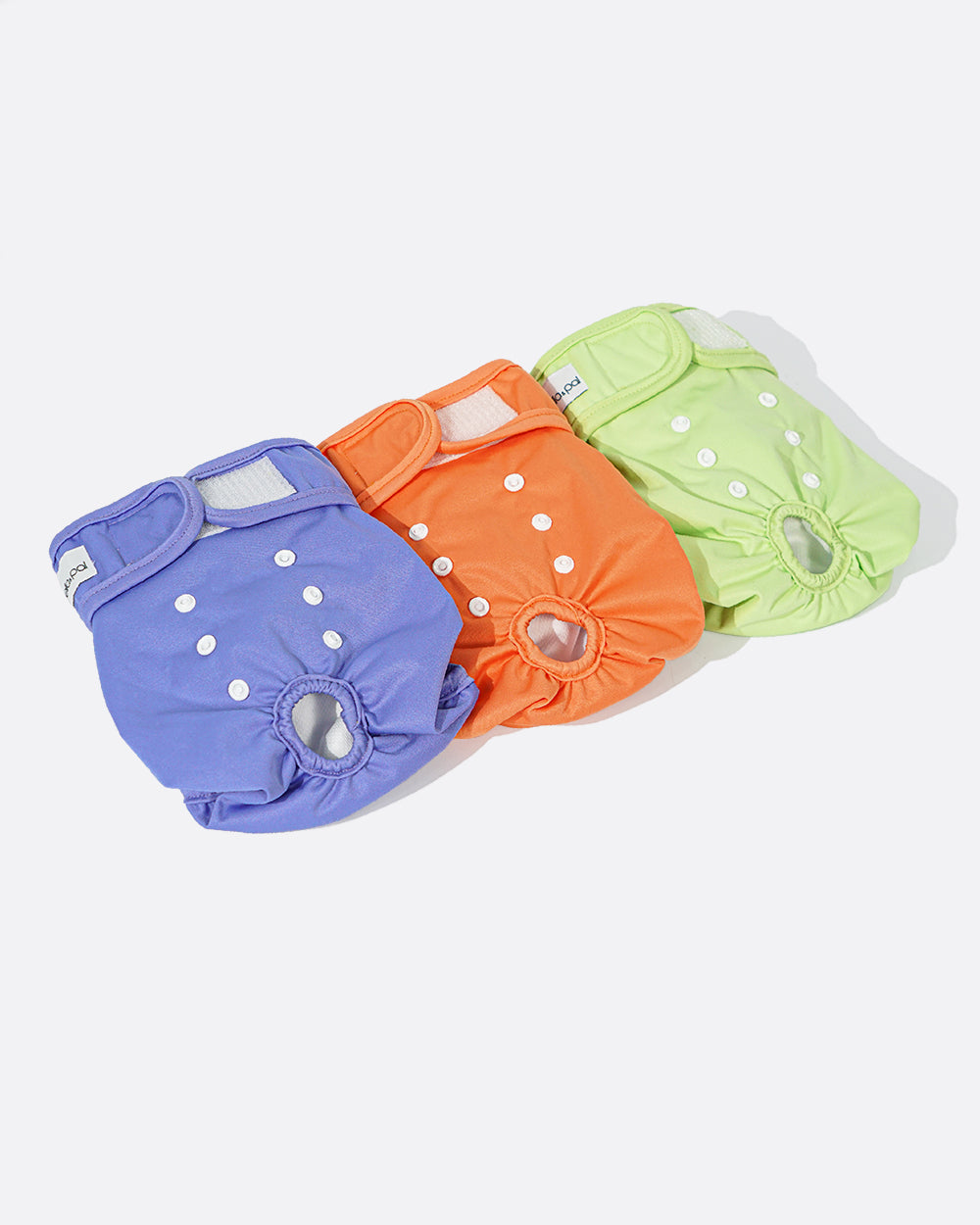 Washable Female Dog Diapers with Snaps - 3 Pack