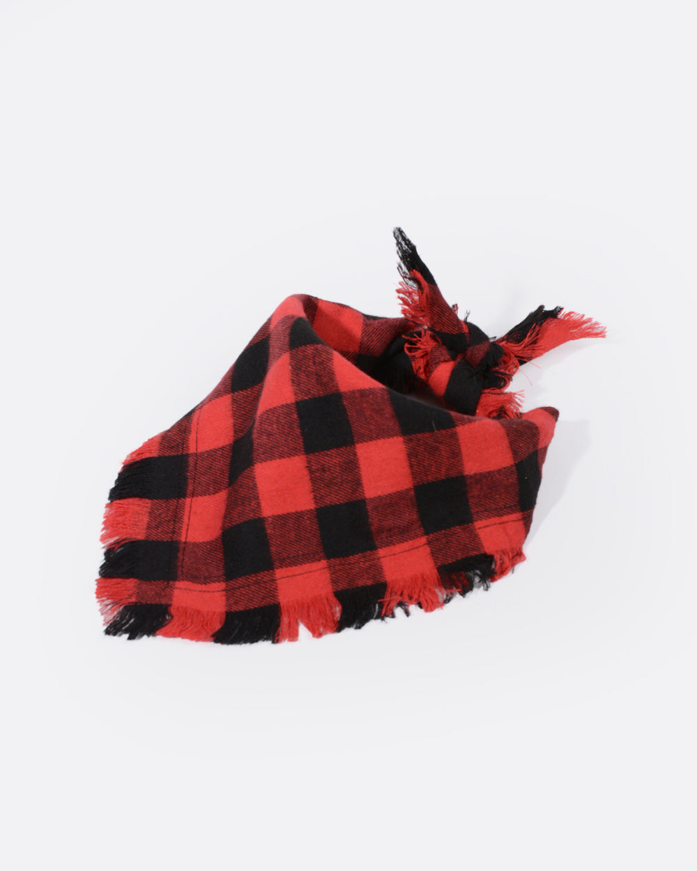 This lightweight triangle dog scarf is made of high-quality pure cotton material. 100% safe and durable in performance. Features a classic tassel edging and Christmas red grid, A cool costume accessory for dogs' Christmas dressing.