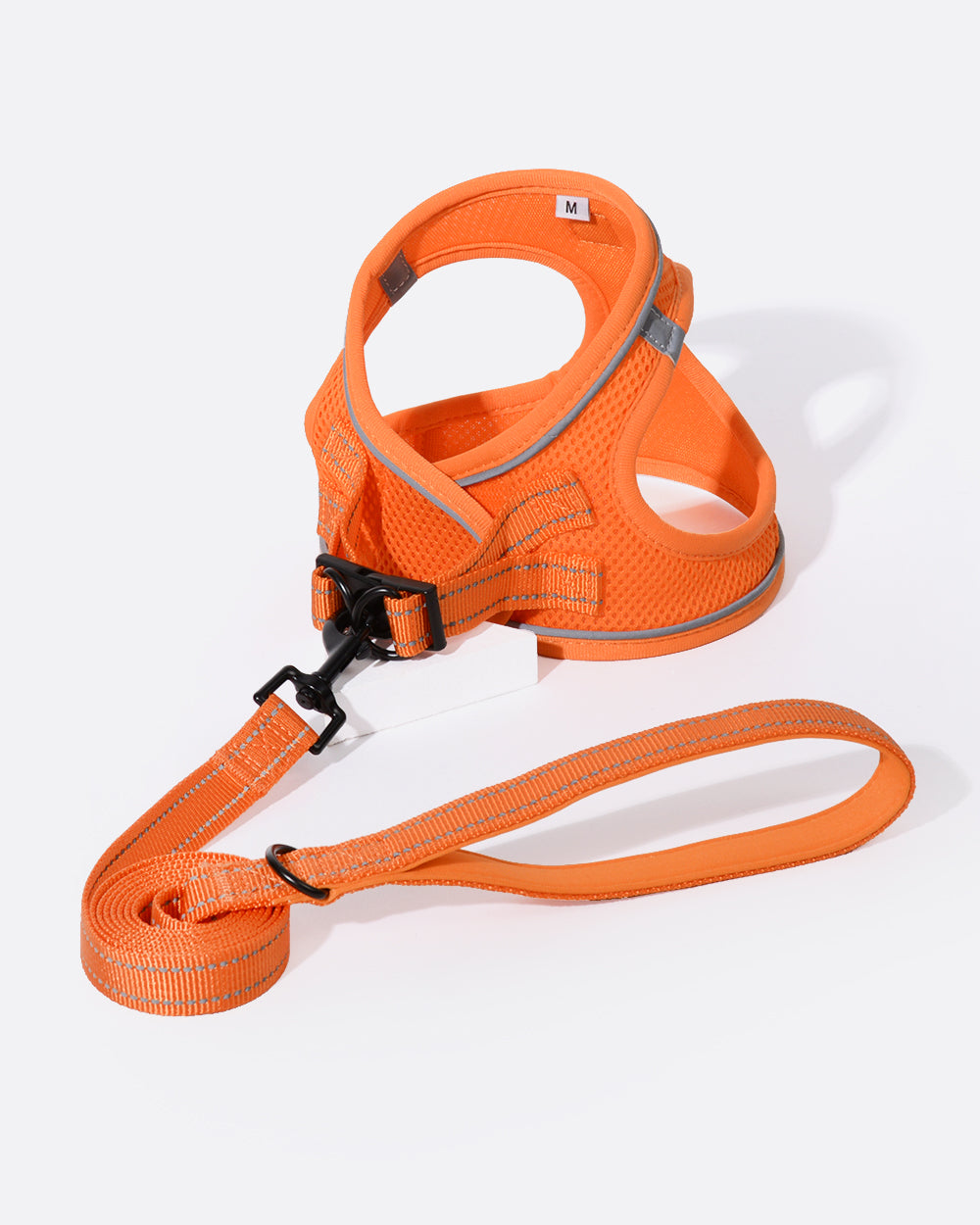 OxyMesh Velcro Step-in Harness Walking Set- Neon Orange