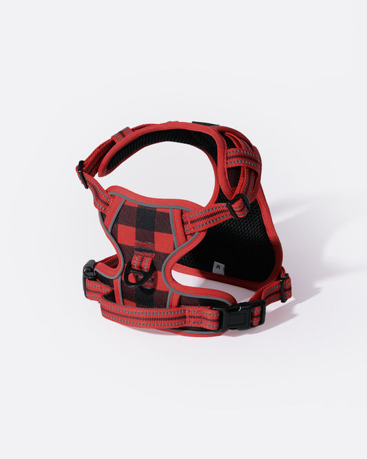 Smart Pro No Pull Dog Harness - Scottish Style Red Grid